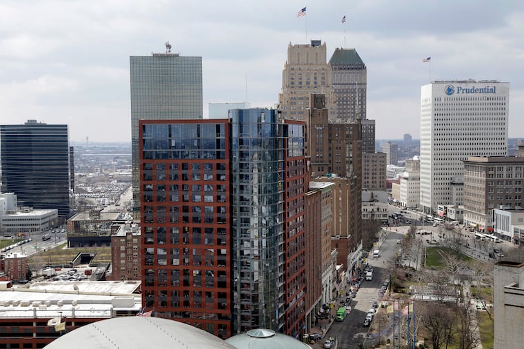 Commercial roof work on a New Jersey building